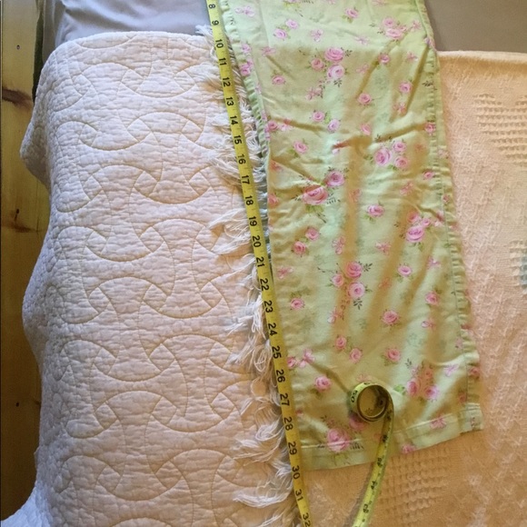 GUC, Victoria’s Secret Flannel Pajama Set, Size M, Light Green & Pink - Picture 9 of 10
